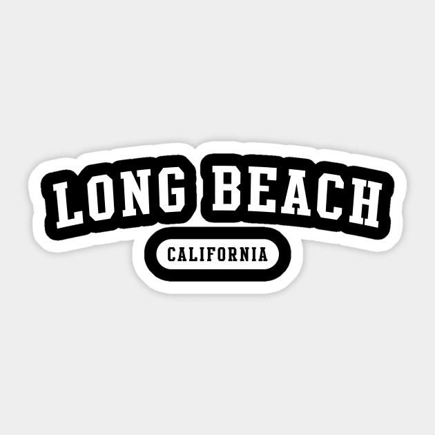 Long Beach, California Sticker by Novel_Designs